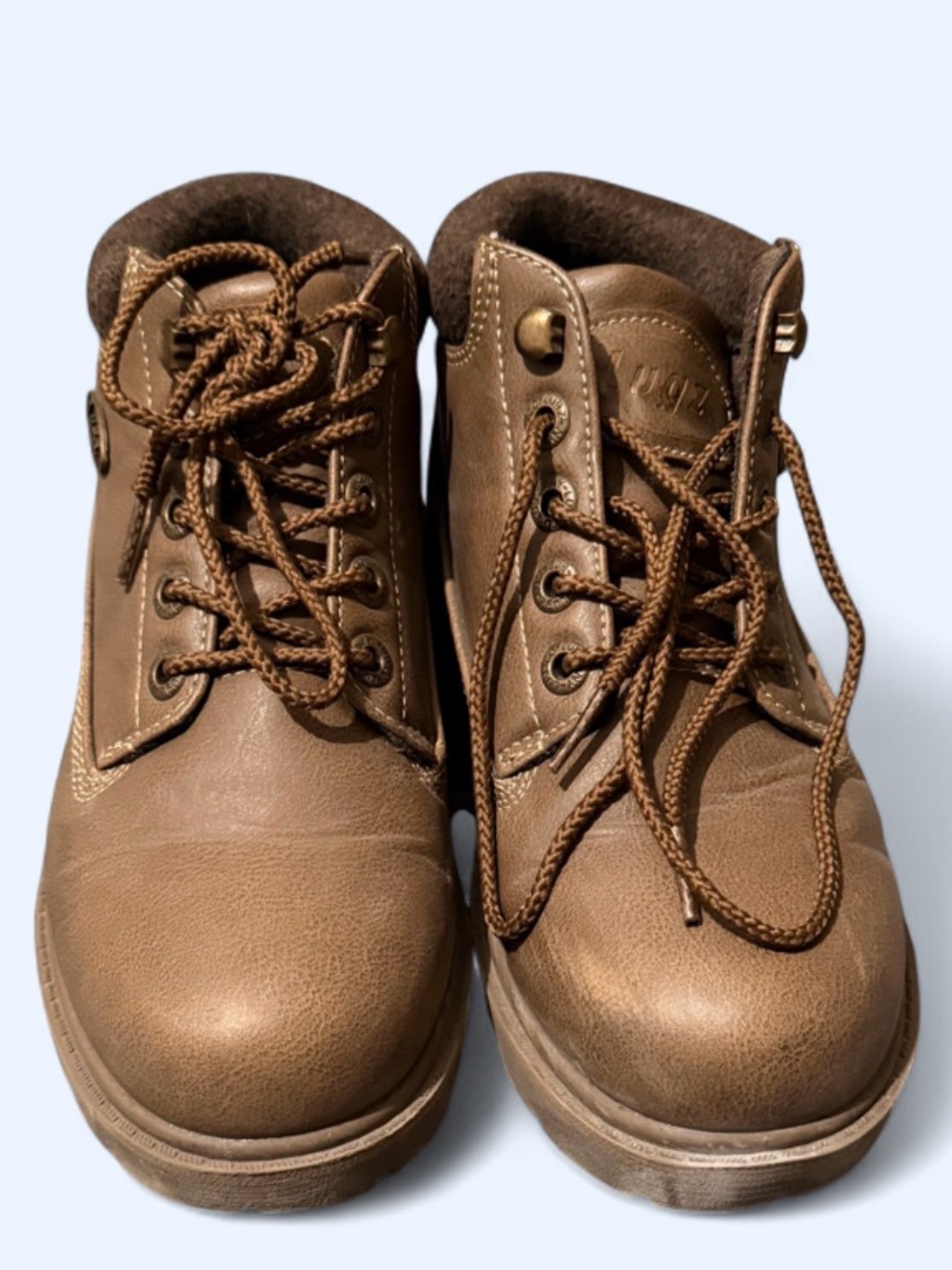 Lugz Women's Brown Lace-Up Ankle Booties